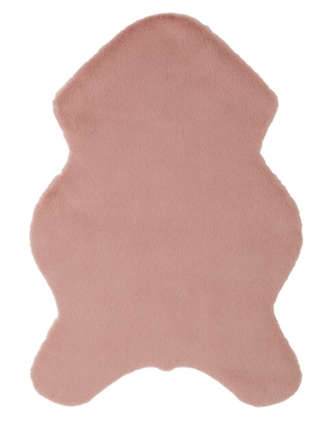 Hbaitat Supersoft Faux Fur Blush Shaggy Rug - 60x90cm - image 1
