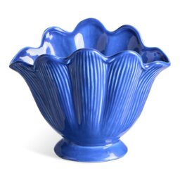 Ceramic Blue Shell Vase - 17cm - thumbnail 2