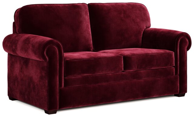 Jay-Be Heritage Velvet 2 Seater Sofa Bed - Burgundy - image 1