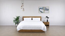 Panda Bamboo White Duvet Cover - Double - thumbnail 2