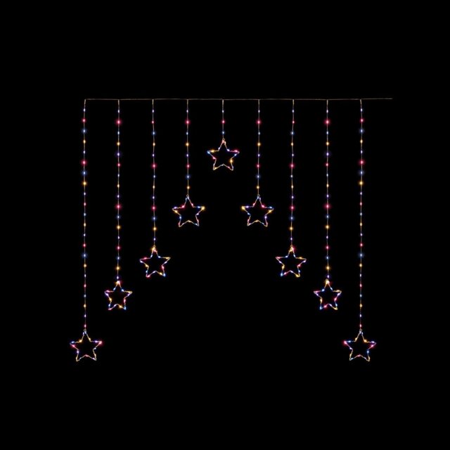 Premier Decorations Rainbow Star Christmas Window Lights