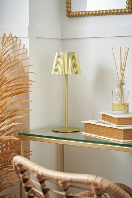 BHS Rechargeable LED Table Lamp - Gold - image 1