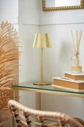 BHS Rechargeable LED Table Lamp - Gold - thumbnail 1