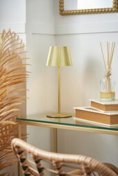 BHS Rechargeable LED Table Lamp - Gold - thumbnail 2
