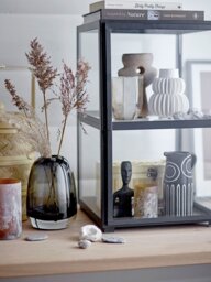 Bloomingville Jalil Glass Votive - White & Gold - thumbnail 2
