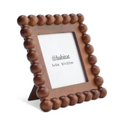 """Habitat Brown Bobble Wooden Picture Frame - 5x5""""""" - thumbnail 2