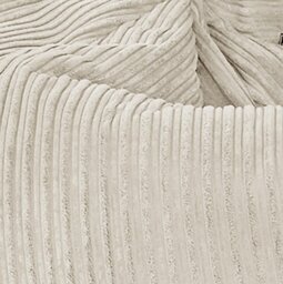 rucomfy Jumbo Cord Slouchbag Bean Bag - Light Grey - thumbnail 2