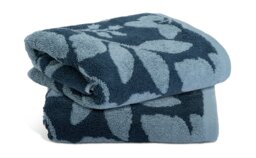 Habitat Foliage 2 Pack Hand Towel - Navy - thumbnail 1