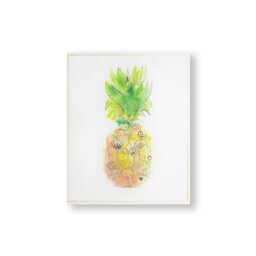 Art for the Home Pineapple Printed Canvas Wall Art - 40x50cm