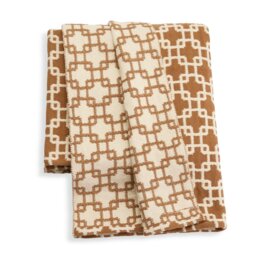 Habitat Chain Geo Woven Throw - Brown - 125x150cm - thumbnail 2