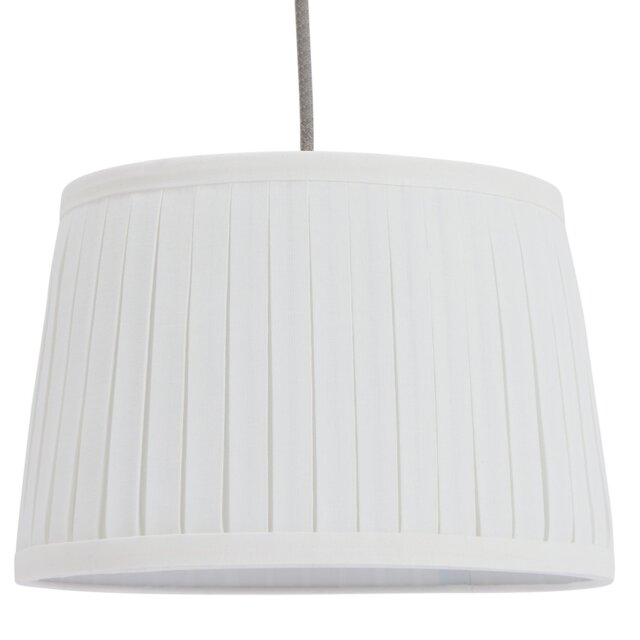 Argos Home Off-white Pleated Taper Easy Fit Lampshade - 30cm - image 1
