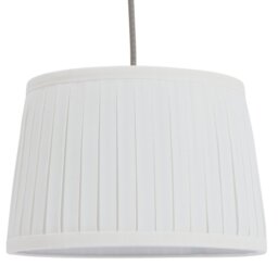 Argos Home Off-white Pleated Taper Easy Fit Lampshade - 30cm - thumbnail 1