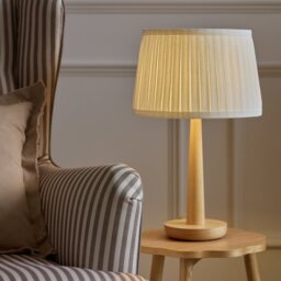 Argos Home Off-white Pleated Taper Easy Fit Lampshade - 30cm - thumbnail 2
