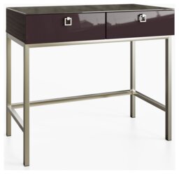 Frank Olsen Lyra 2 Drawer Console Table - Plum Black - thumbnail 1
