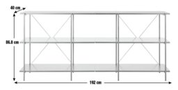 Habitat Huckley Industrial Shelving Unit - Black - thumbnail 2