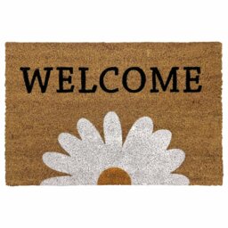 Primeur Mighty Mats Welcome Daisy Natural Doormat - 60x40cm - thumbnail 2