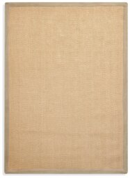 Habitat Herringbone Neutral Border Jute Rug - 80x150cm - thumbnail 2