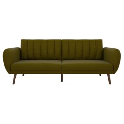 Novogratz Brittany Fabric Clic Clac Sofa Bed - Green - thumbnail 2