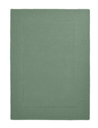 Habitat Simple Border Green Wool Cut Pile Rug - 160x230cm - thumbnail 2