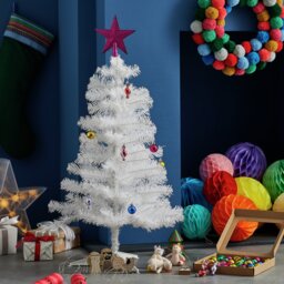 Argos Home 3ft Small Christmas Tree - White