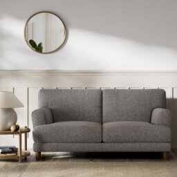 Habitat Askem Fabric 2 Seater Sofa - Charcoal - Dark Leg - thumbnail 2