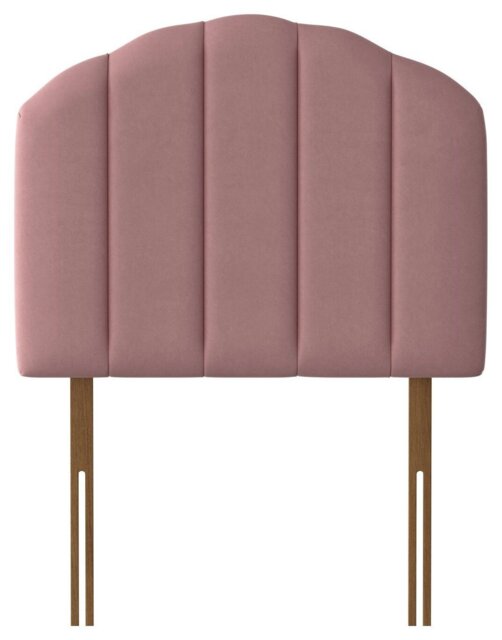 Silentnight Merlin Velvet Single Headboard-Dusky Pink - image 1