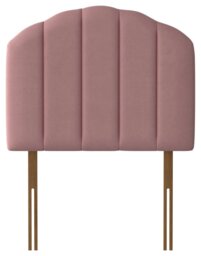 Silentnight Merlin Velvet Single Headboard-Dusky Pink - thumbnail 1