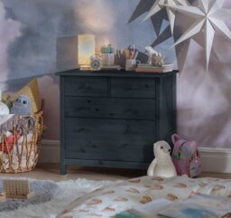 Argos Home Kids Scandinavia 4 Drawer Chest - Ink Blue - thumbnail 1