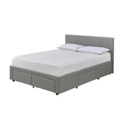 Argos Home Lavendon 4 Drawer Double Bed Frame - Grey - thumbnail 1