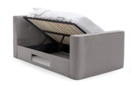 Argos Home Jakob Double TV Ottoman Bed Frame - Grey - thumbnail 2
