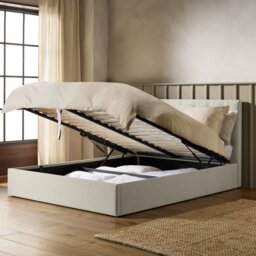 Argos Home Halstead Double End Lift Ottoman Bed - Cream - thumbnail 2