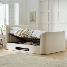 Argos Home Pandora Small Double TV Ottoman Bed - Cream - thumbnail 2