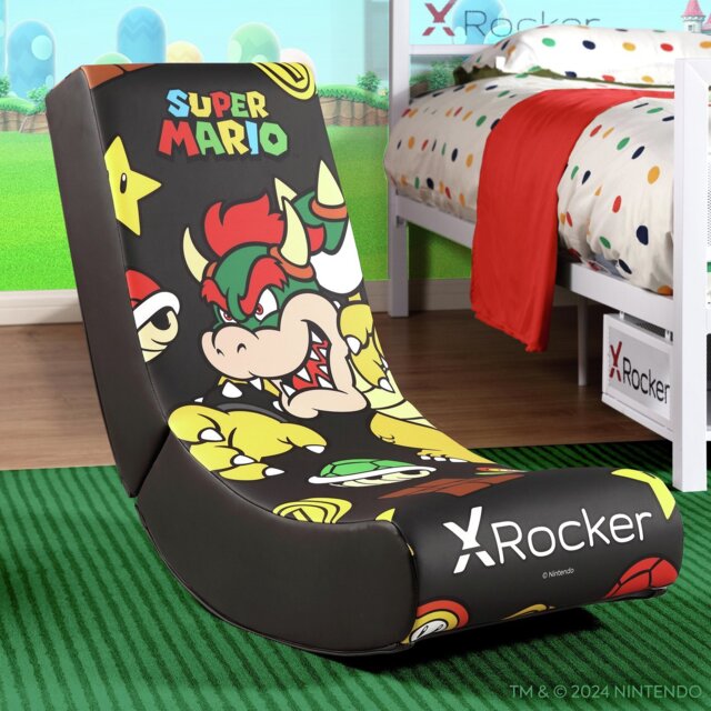X Rocker Power Up Edition Junior Gaming Chair - Bowser - image 1