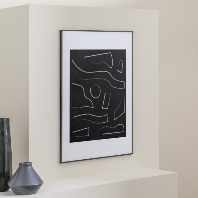Argos Home Black Aluminium Picture Frame - 50x70cm - image 1