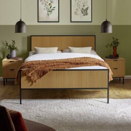 Julian Bowen Sia Double Bed Frame - Natural Wood