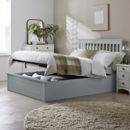 Argos Home Aspley Small Double Wooden Ottoman Bed - Grey - thumbnail 2