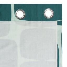 Habitat x Scion Lohko Fully Lined Eyelet Curtains - Teal - thumbnail 1