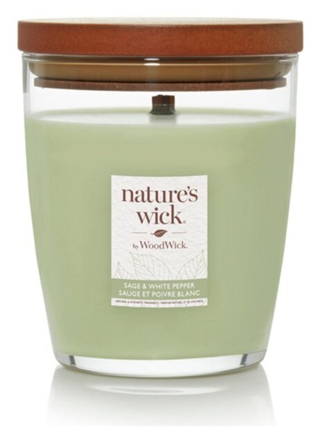 Natures Wick Medium Jar Candle - Sage & White Pepper - image 1