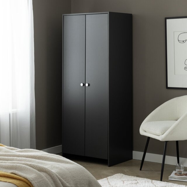 Argos Home Seville 2 Door Wardrobe - Anthracite - image 1