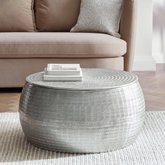Habitat Sona Coffee Storage Table - Silver - image 1