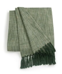 Habitat Woven Throw - Green - 125x150cm - thumbnail 1
