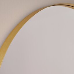 Argos Home Gold Effect Aluminium Deep Round Wall Mirror - 80cm - thumbnail 2