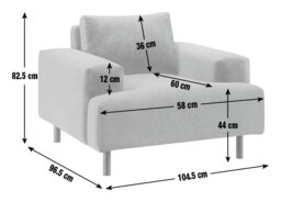 Habitat Julien Velvet Armchair - Orange - thumbnail 2