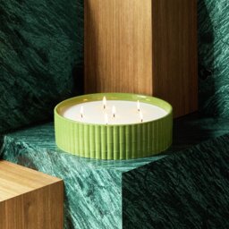 Habitat x Morris & Co. Ceramic Candle - Leather & Patchouli - thumbnail 1