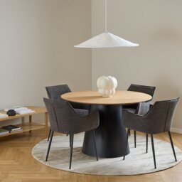 Furniture To Go Soli 4 Seater Round Dining Table - Natural - thumbnail 1