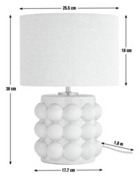 Habitat Bobble Table Lamp - Grey - thumbnail 2