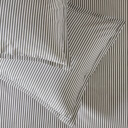 Habitat Cotton Oxford Edge Stripe Grey Bedding Set - Double - thumbnail 2