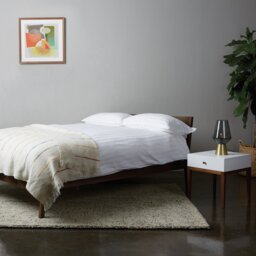 Habitat Tatsuma Double Wooden Bed Frame - Walnut - thumbnail 2