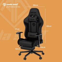 Anda seat Jungle 2 Medium Gaming Chair with Footrest - thumbnail 2