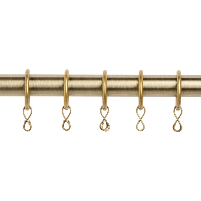 Argos Home 20 Metal Curtain Rings - Antique Brass - image 1